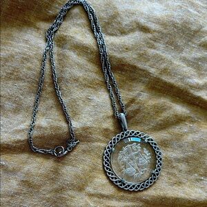 Vintage Trifari zodiac necklace Libra